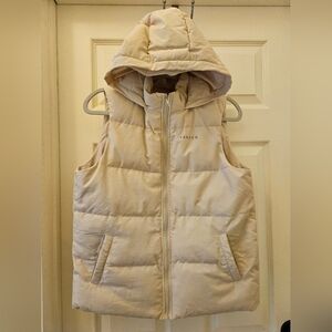 Yakkem, M, Light Pink Puffer Vest with Hood